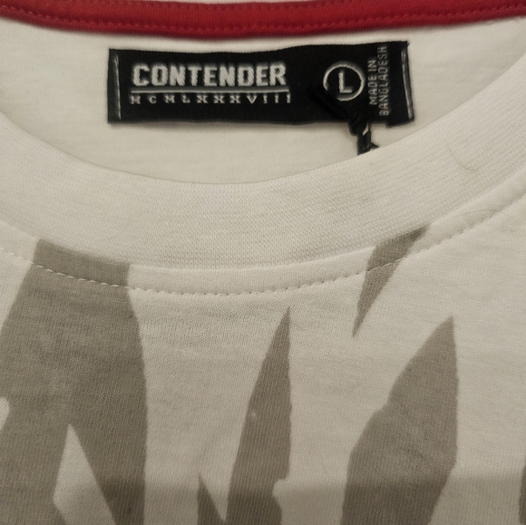 MENS "CONTENDER" SHORT SLEEVE TEE SHIRT.  SIZE LARGE.  NWT. - Picture 3 of 3